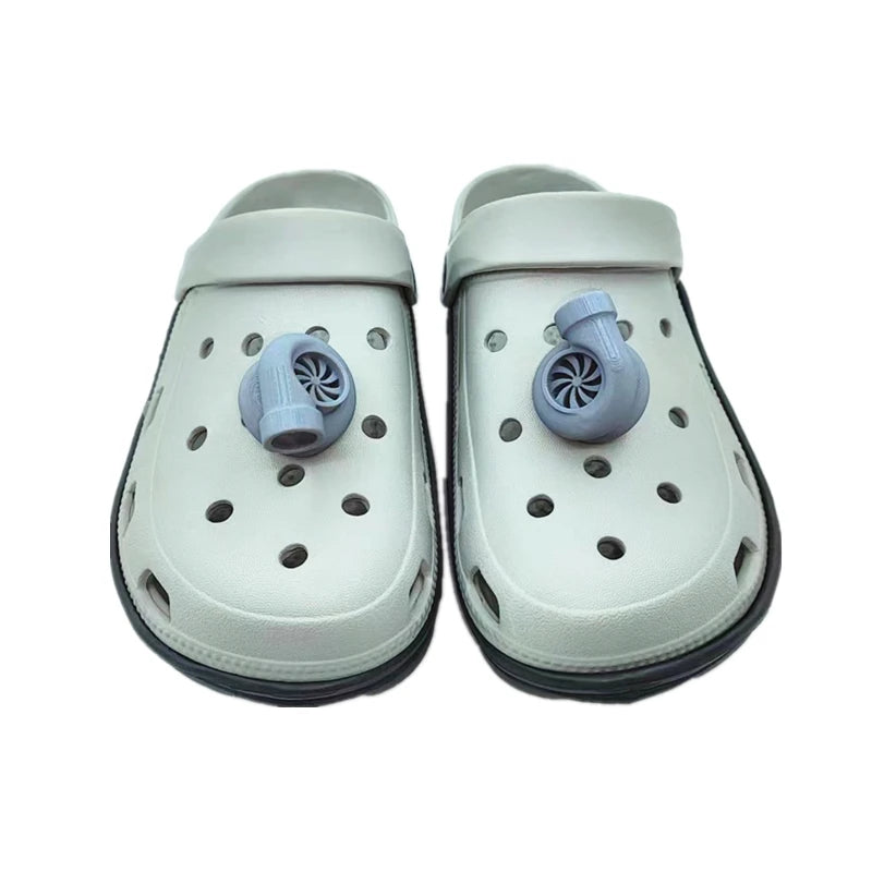 Funny turbo charms for Crocs Comedy Accessories Release Your Toes Friends Gift Good Vibrations