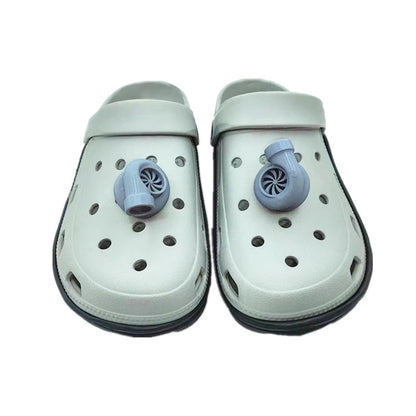 Funny turbo charms for Crocs Comedy Accessories Release Your Toes Friends Gift Good Vibrations