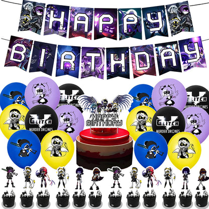 Murdered Drones Birthday Party Decoration Balloon Backdrop Cake Topper Murdered Drones Birthday Party Supplies Baby Shower Good Vibrations