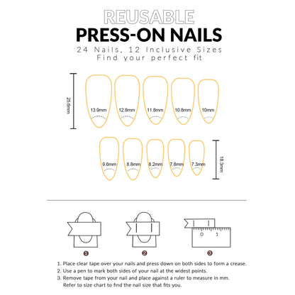 24pcs Glossy Black Fake Nails For Spicy Girls Shimmery Rhinestone French Style Cross Press On Nail Mid-length Coffin Cool Nails Good Vibrations