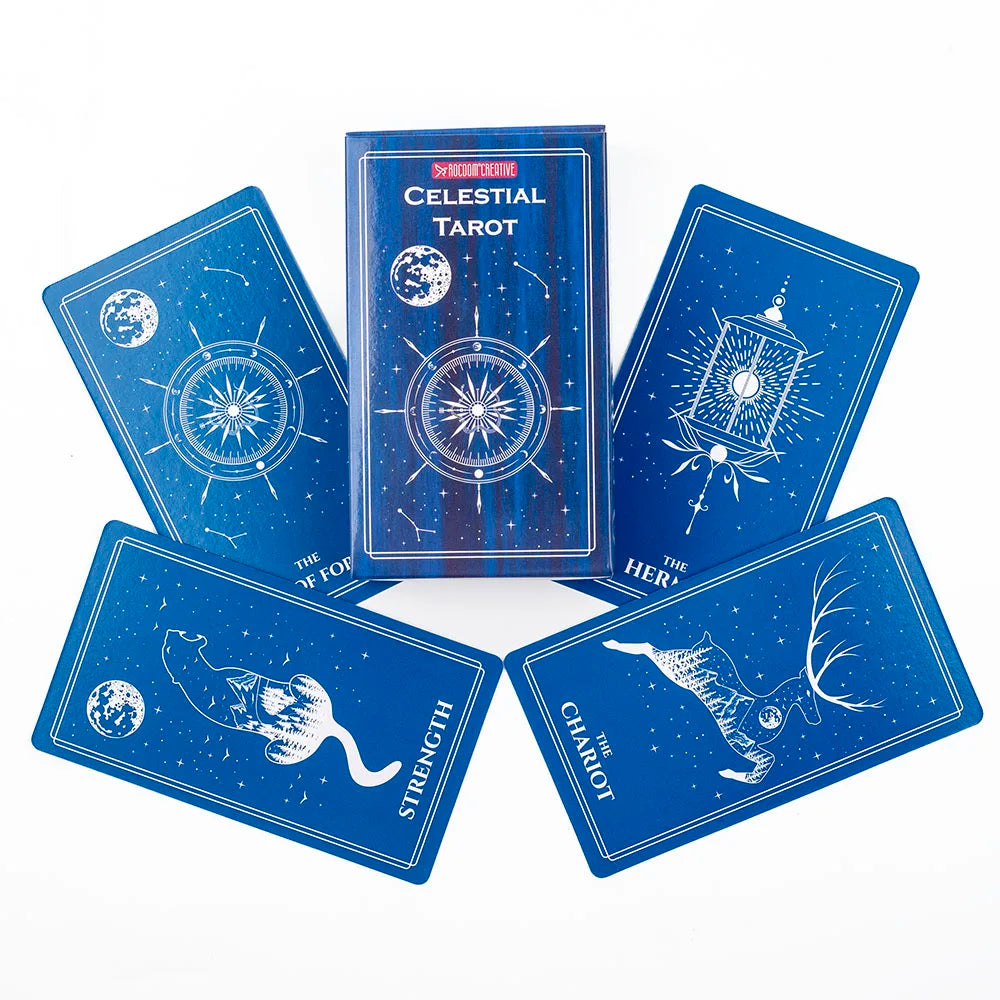Celestial Tarot filled with the mysterious atmosphere of cosmic celestial bodies Divination Edition Deck Board Playing Games Good Vibrations