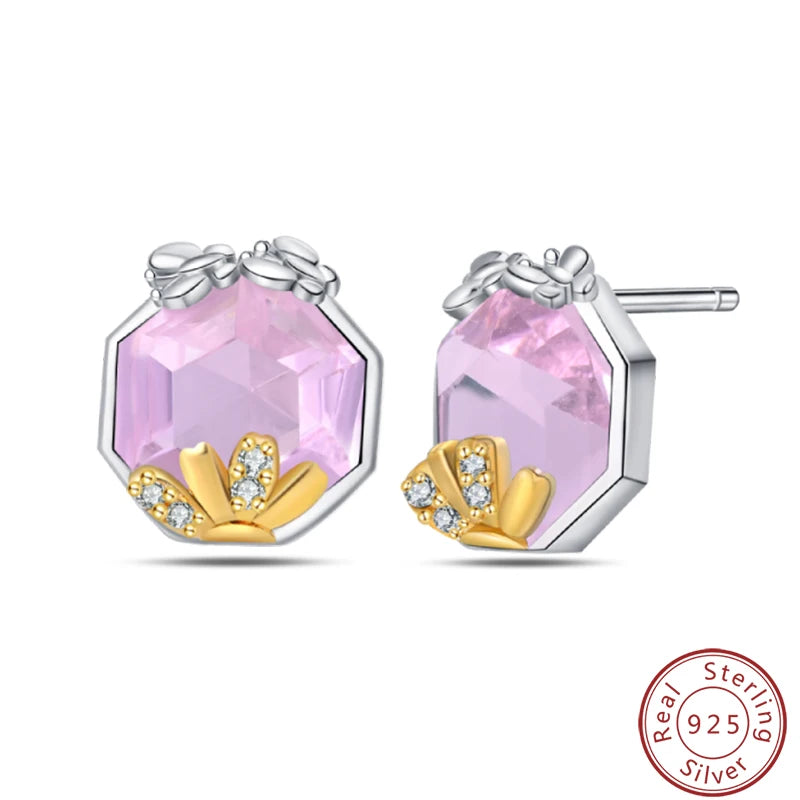 Women's Earrings 925 Sterling Silver Ocean Cute Pet Insect Plant Multi Style Earrings Fit Anniversary Delicate Jewelry Gifts Good Vibrations