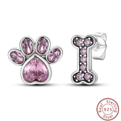 Women's Earrings 925 Sterling Silver Ocean Cute Pet Insect Plant Multi Style Earrings Fit Anniversary Delicate Jewelry Gifts Good Vibrations