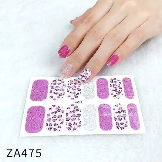 Nail Stickers DIY Decals For Nail Art Wraps Women Beauty Full Cover Nail Manicures Decorations Uñas Postizas Press On Nails Good Vibrations