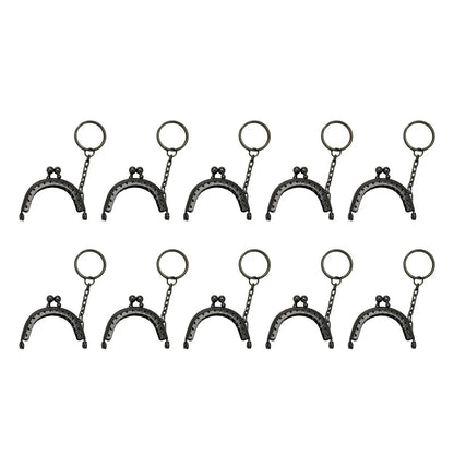 Purse clasp , 10Pcs 5cm Metal Purse  with , Coin Bag Accessories  for DIY Craft Good Vibrations