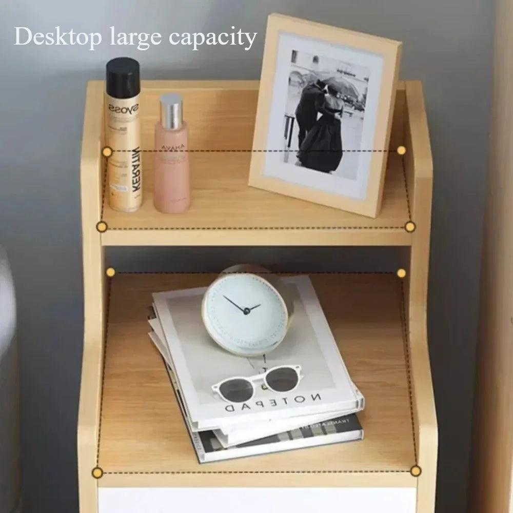 Adult Bedside Table Multifunctional Simple Gear Easy To Assemble Storage Rack Drawer Style Storage Cabinet Small Storage Rack Good Vibrations