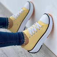 2024 New Fashion Summer Women Casual Shoes Plus Size Sneakers for Women Platform Sport Shoes Female Lace Up Tennis Shoes Size Good Vibrations