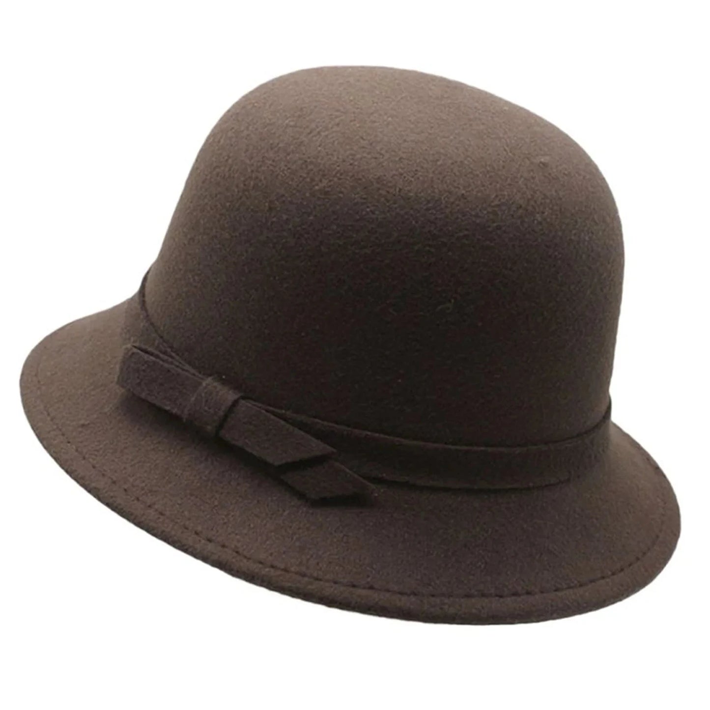 Summer Hats French Warm Bucket Hat Large Brim Bell Crown Flatters Face Shape for Women Daily Commute Vacations Autumn Winter Good Vibrations