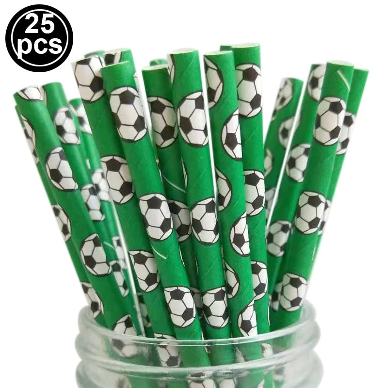Soccer Party Disposable Tableware Paper Plates Cups Napkins Tablecloth Soccer Birthday Party Decoration Good Vibrations