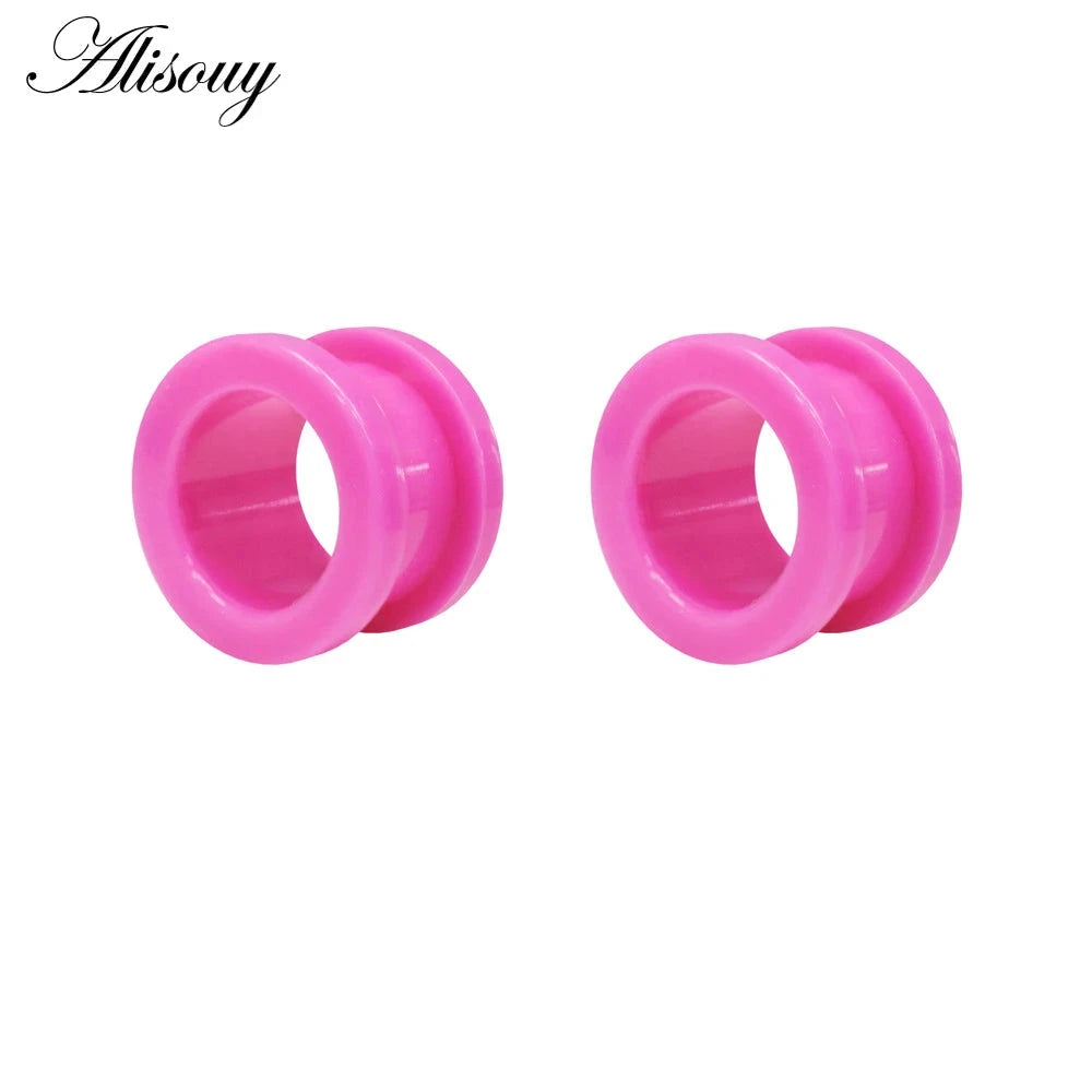 2Pcs/lot Fake Cheater Acrylic Ear Plugs And Tunnels Ear Expander Stretchers Kit Ear Tragus Piercing Set Body Jewelry 9 Sizes Good Vibrations Adult Super Store