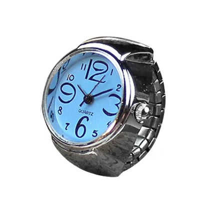Fashion Rings Finger Watches for Women Men 2025 Fashion Party Quartz Watches Unisex Couple Rings Jewelry Gifts Good Vibrations