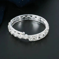 Three Layer Full Diamond Exquisite Fashionable High-end Versatile Personality Bracelet Shining Rose Gold Retro Good Vibrations