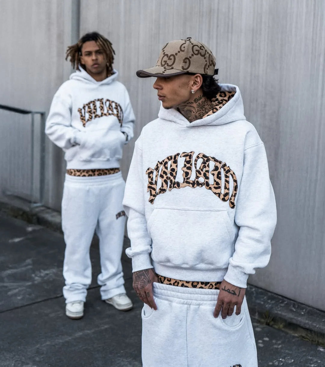 Fashion Hip Hop Retro Two Piece Sets Womens Patch Embroidery 2 Piece Sets Womens Outfits Street Outfits Loose Casual Hoodie Top Good Vibrations