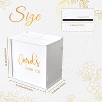 Wedding Card Box for Wedding Reception,Gift Wedding Money Envelope Card Box for Party Graduation Birthday Wedding Decorations Good Vibrations