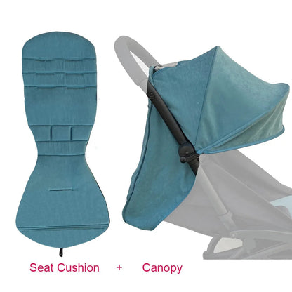 COLU KID® Baby Carriage Accessories Waterproof Sun Canopy & Replacement Seat Cushion Compatible with Babyzen YOYO YOYO2 Good Vibrations