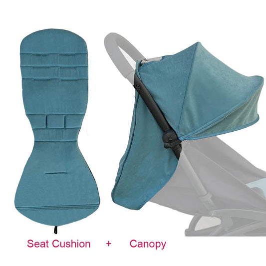 COLU KID® Baby Carriage Accessories Waterproof Sun Canopy & Replacement Seat Cushion Compatible with Babyzen YOYO YOYO2 Good Vibrations