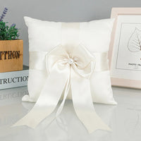 20x20cm White Lace Wedding Ring Pillow Romantic Ring Pillow Alliance Bridal Ring Bearer Pillow Cushions Decoración de bodas Good Vibrations