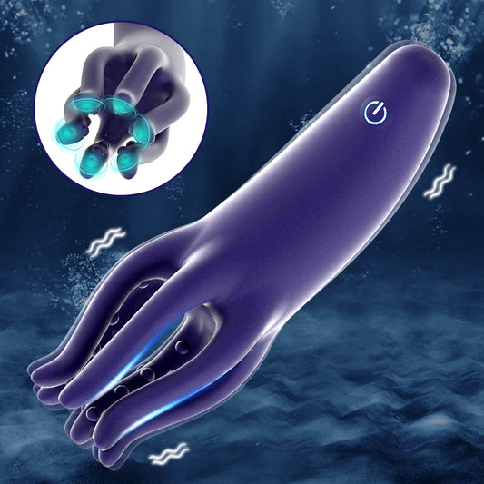 Glans Trainer Penis Delay Trainer G Spot Masturbator Soft Fingertip Prolong Endurance Massage Vibrator Erotic Toys Masturbator