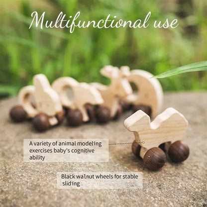 Wooden Cars Toys Maple Diy Crafts for Students Home Activities Montessori Grasping Teething Toy Newborn Birthday Gift Wood Block Good Vibrations