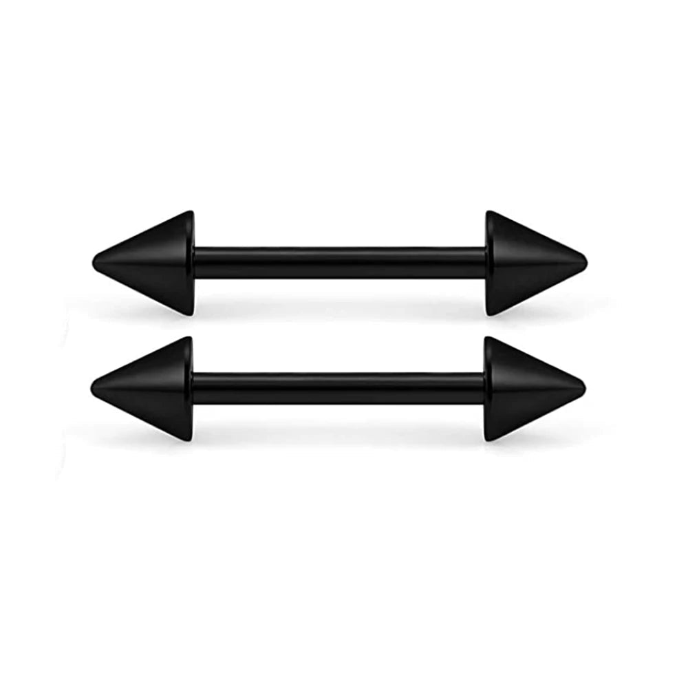 14G Tongue Rings Surgical Steel Straight Barbell Nipplerings Nipple Ring Body Piercing Jewelry Long Barbell Bridge Tongue Rings Good Vibrations