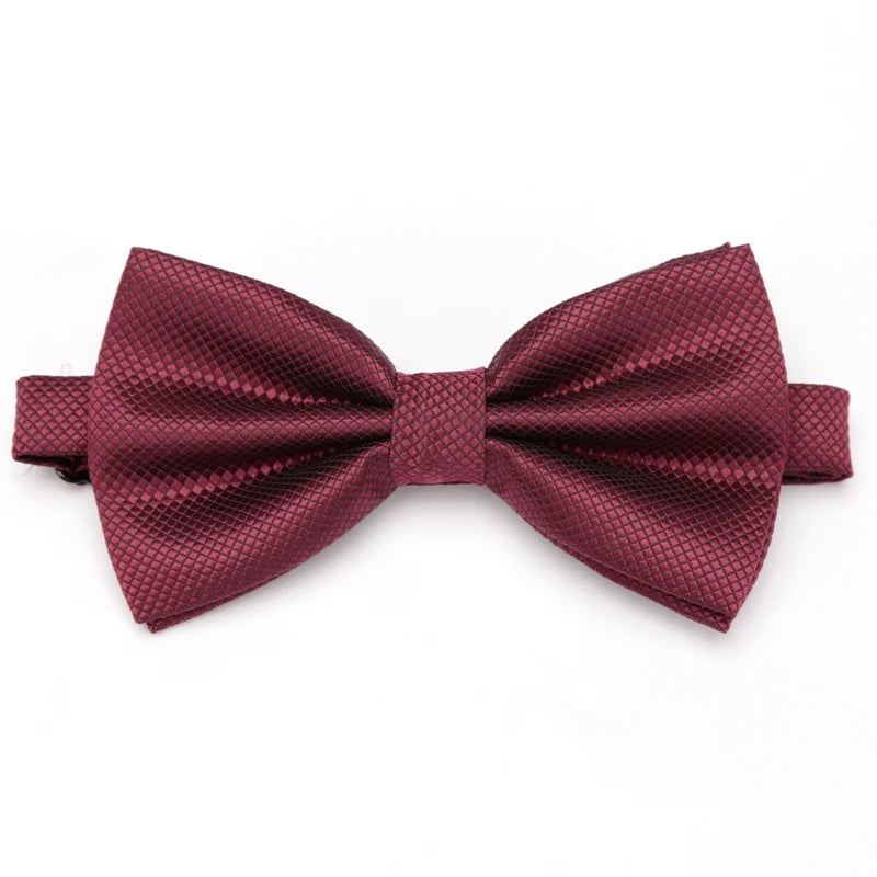 Men Bowties Solid Color Butterfly Wedding Necktie for Boys Girls Candy Bowknot Accessories Plaids Multicolor Adjust Neck Bow Tie Good Vibrations