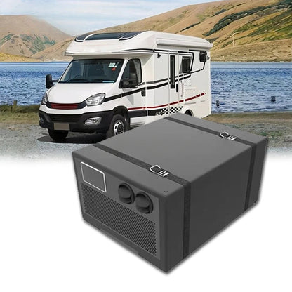 RV Air Conditioner Unit 24V Portable Installation Wide-Range Cooling Electric Vehicle Air Conditioning for Boat Yacht Good Vibrations