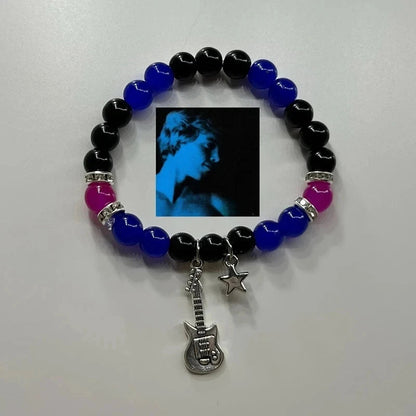 2Pcs/set Fashion Couple Beads Bracelet Tv Girl Matching Bracelets Who Really Cares Album Inspired Bracelets Friends Jewelry Gift Good Vibrations