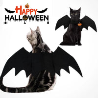 Halloween Cat Costumes Pet Clothes Black Bat Wings Harness Costume Cute Pet Bat Chest Strap for Cat Dog Halloween Party Cosplay Good Vibrations