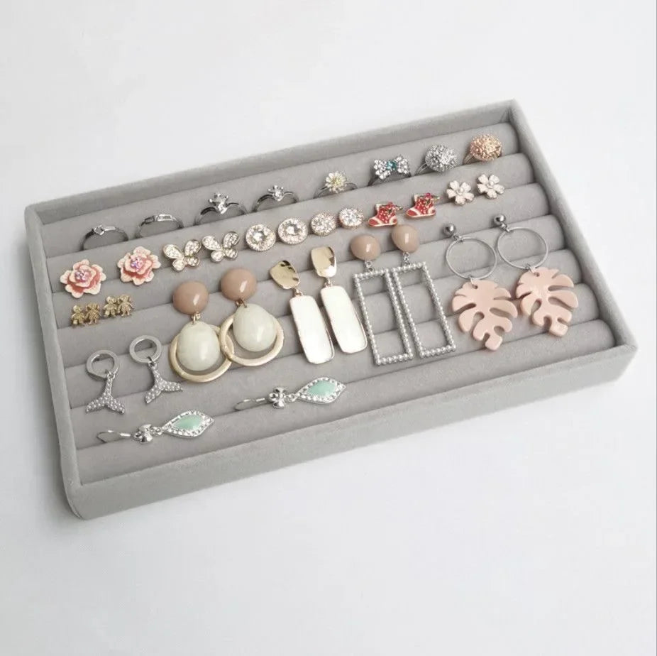 Jewelry Storage Box Tool Necklace Ring Earrings Box Classification Storage Box Jewelry Brooche Display Box Drawer Organizer Tray Good Vibrations