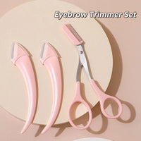 Eyebrow Razor Eyebrow Trimmer Scissor Beauty Products for Women Eyebrow Scissors with Comb Stainless Steel Beauty Makeup Tools Good Vibrations