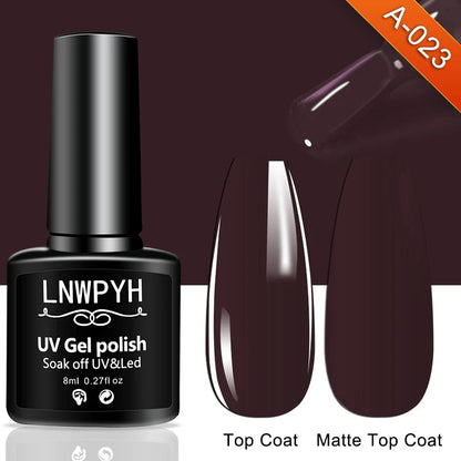 Nail Gel Polish 36 Color Gel Nail Polish Semi Permanent Gel Vernis Base Top Coat Nail Art Manicure Soak Off LED UV Gel Varnishes Good Vibrations