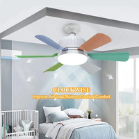 40W Socket Fan Light bombilla con ventilador de techo Smart Remote Control Ceiling Led  Bulb E27 Lamp For Bedroom Living Room Good Vibrations
