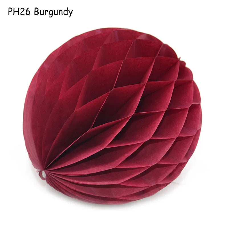5pcs/lot 10/15cm Decorative Paper Honeycomb Ball Pastel Flower Wedding Kid Birthday Party Decoration Baby Shower Supplies8Z Good Vibrations