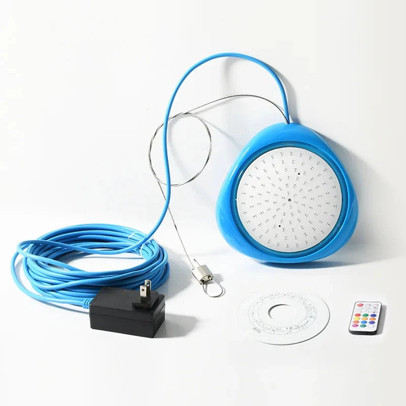 LED Underwater Light with Remote Control RGB Submersible Night Lamp Color Changing 12V Pool Lights Waterproof Wall Mounted Light Good Vibrations