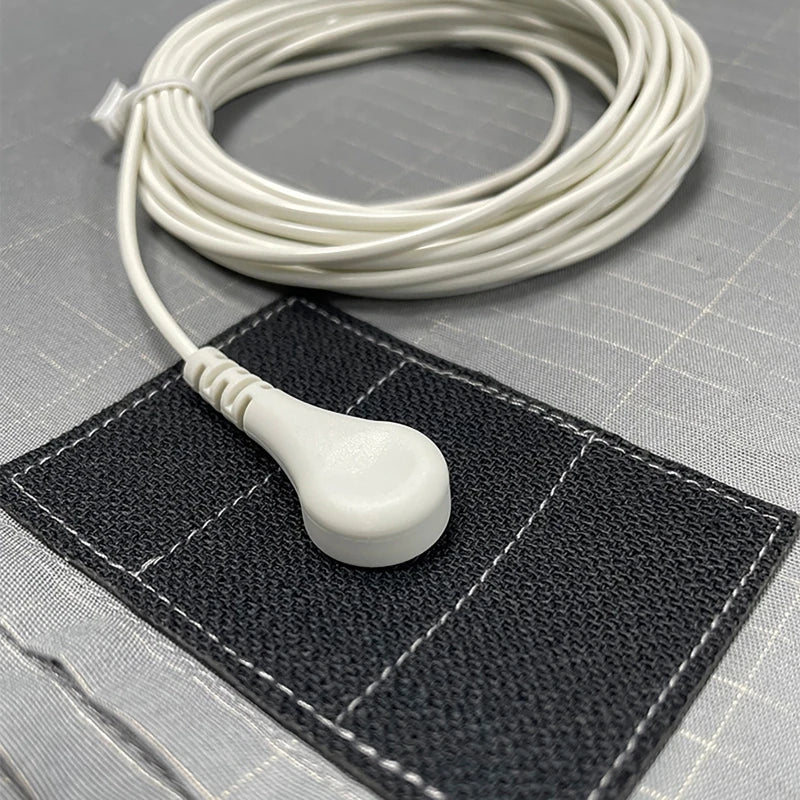 Grounding Sheet Soft  Earthing Sheet Grounding Bed Sheet With Cord 95% Cotton And 5% Soft Silver Thread For Healing Sleep Good Vibrations