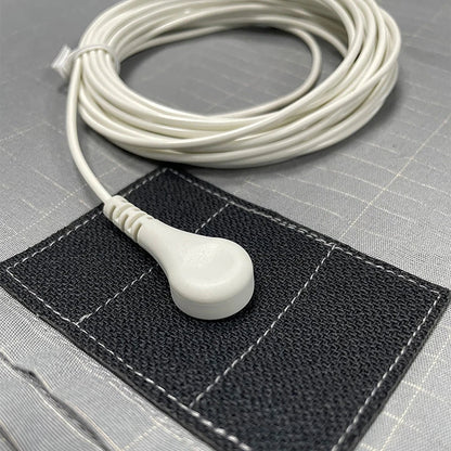 Grounding Sheet Soft  Earthing Sheet Grounding Bed Sheet With Cord 95% Cotton And 5% Soft Silver Thread For Healing Sleep Good Vibrations