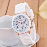 Women Watches 2025 New Fashion Luxury Brand Women's Watch Silicone Strap Quartz Wrist Watch For Female Relogio Feminino Zegarki Good Vibrations