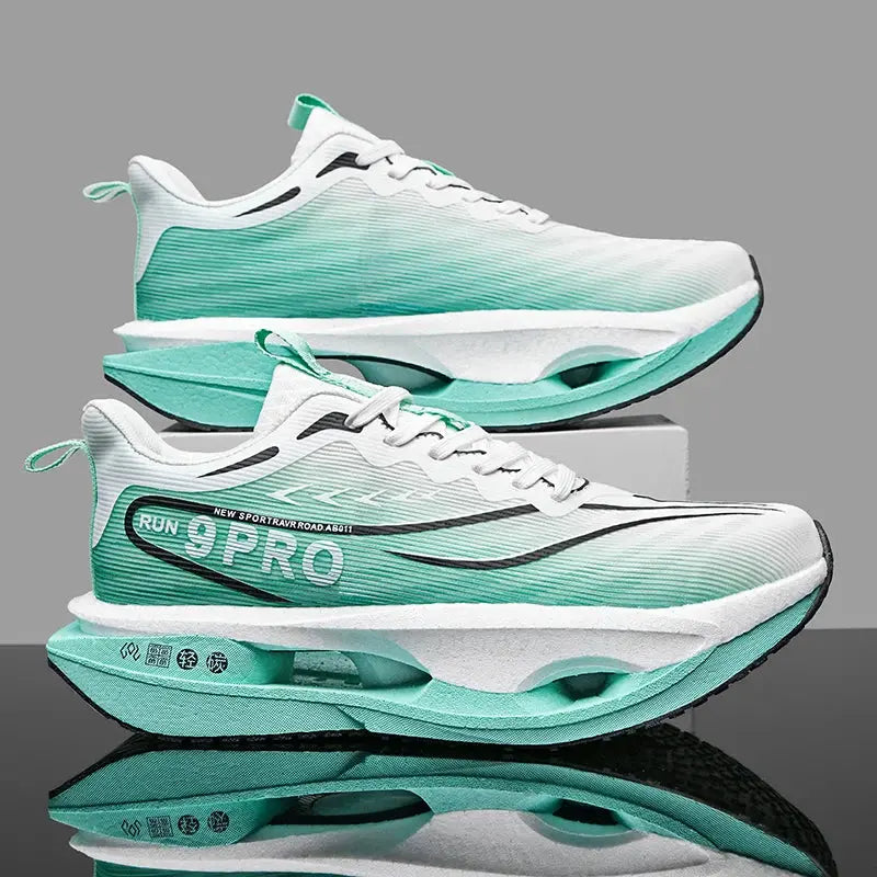 Summer Men's Running Shoes New Professional Carbon Plate Sports Training Shoes Outdoor Non-slip Shock-absorbing Tennis Shoes Good Vibrations