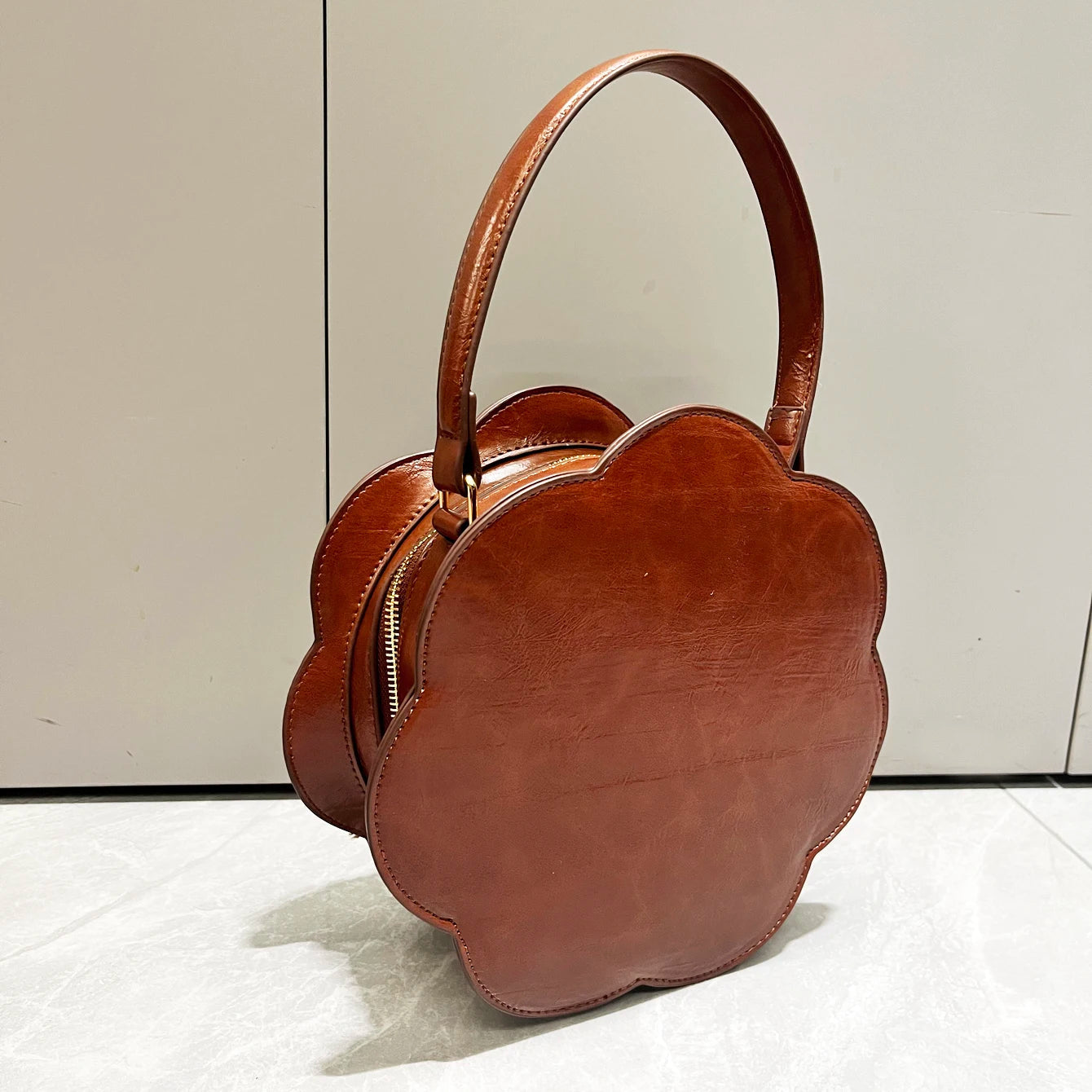 Designer Purses and Handbags Shoulder Bags funny clock-shaped bag funny Women's round bag Woman's bag High quality Good Vibrations
