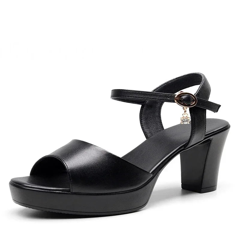 2025  Women Sandals Summer  Female High Heels Dance Shoes Platform Sandal Designer Shoe  Luxury High Quality Good Vibrations