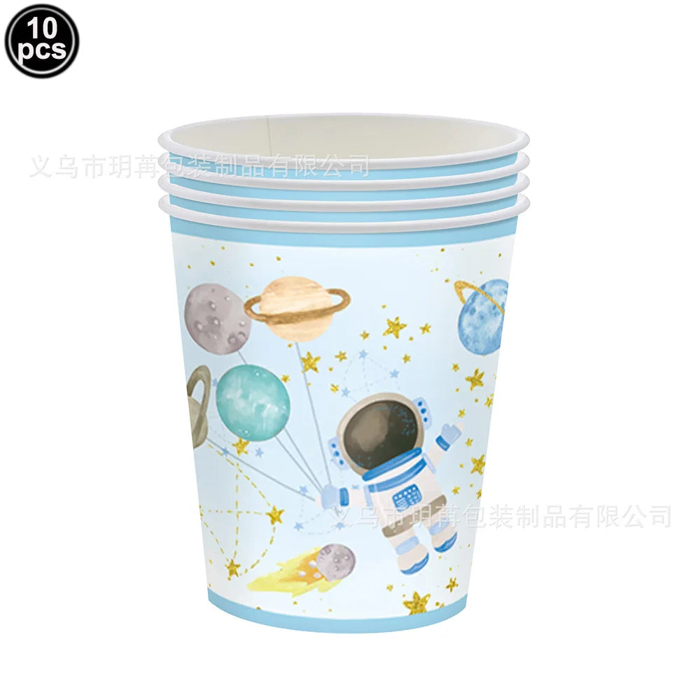 4D Standing Astronaut Spaceman Balloons Rocket Foil Balloons Kids Toys Baby Shower Outer Space Themed Birthday Party Decorations Good Vibrations