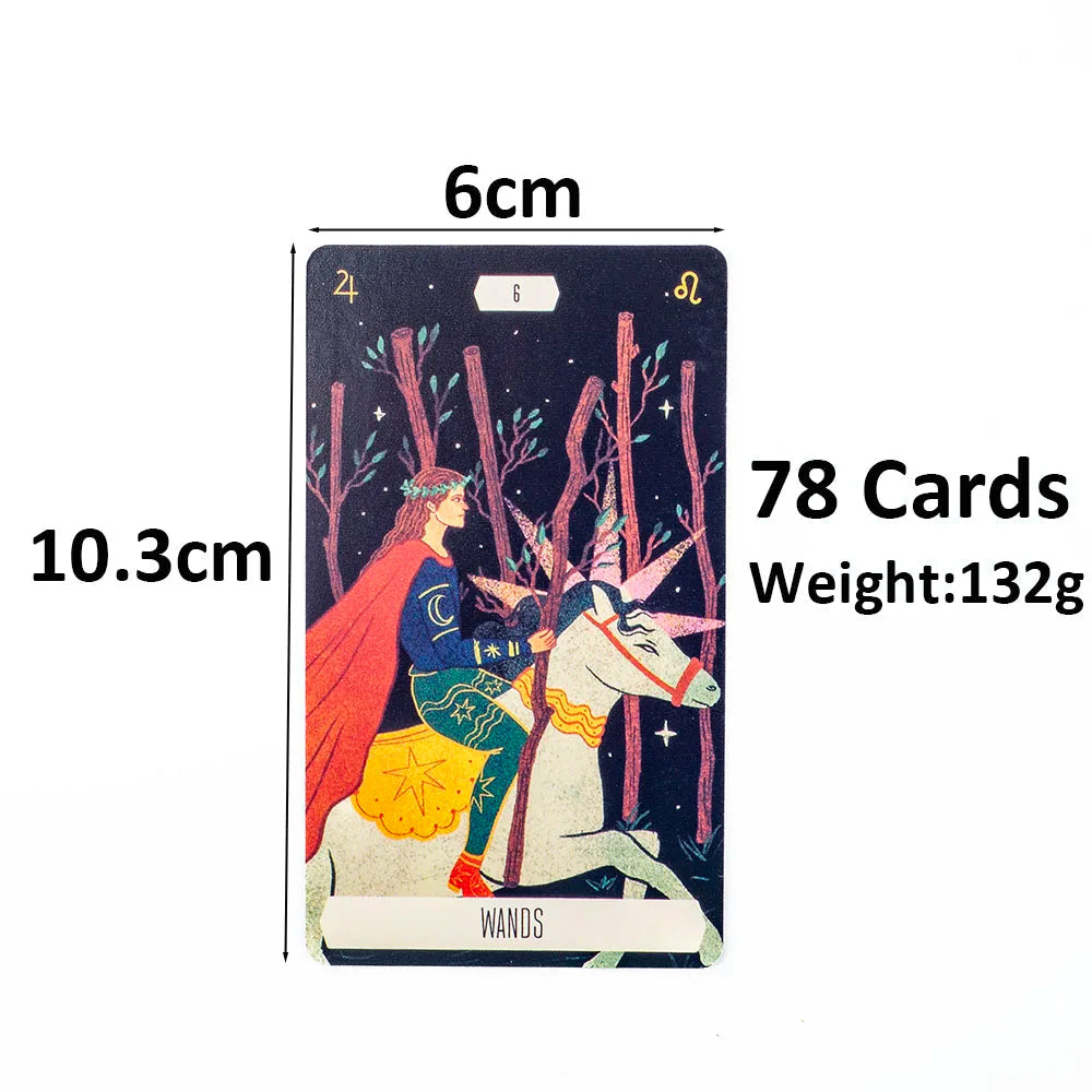 10.3x6cm Zodiac Tarot Cards for Fortune Telling And Divination Party Game Board Game Pack of 52 Unique Star Sign Cards Good Vibrations