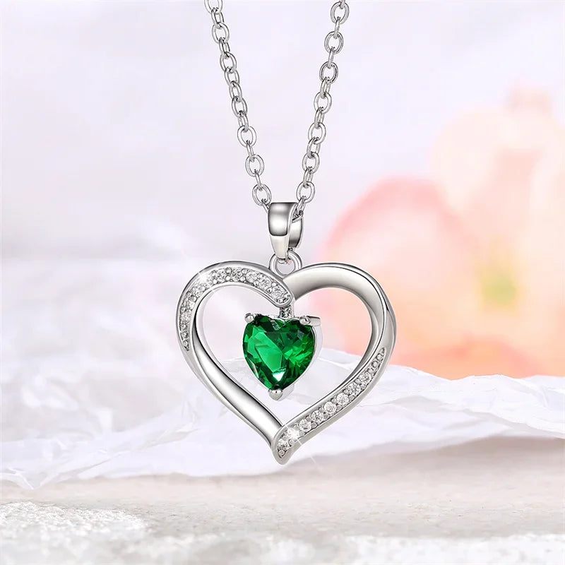 Elegant Style Heart shaped Pendant Necklace Hollow Design Mother's Day Gift Party Suitable for Best Friends Without Box Good Vibrations