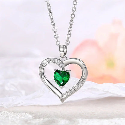 Elegant Style Heart shaped Pendant Necklace Hollow Design Mother's Day Gift Party Suitable for Best Friends Without Box Good Vibrations