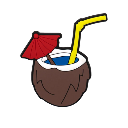 1/9pcs Rose Charms For Beach Bag Accessories Heart Glasses Lips Handbag Decoration Beach Coconut for Tote Bag Accessories Good Vibrations