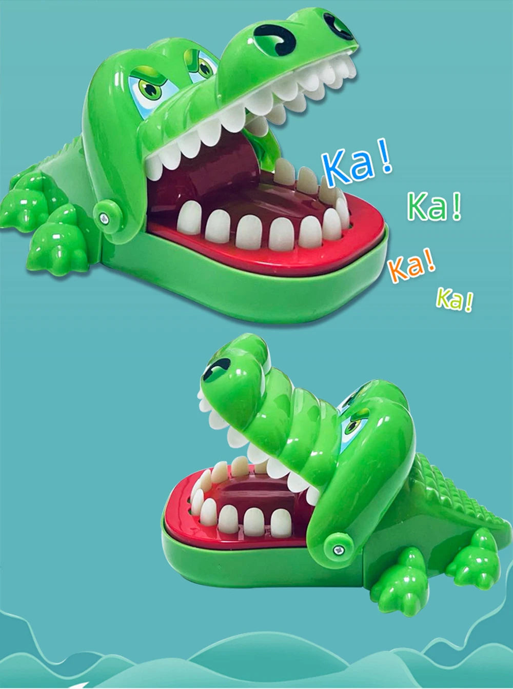 Crocodile Teeth Toys Children's Crocodile Bites Fingers Reaction Training Novelty Children's Lucky Game Trick Decompression Toy Good Vibrations