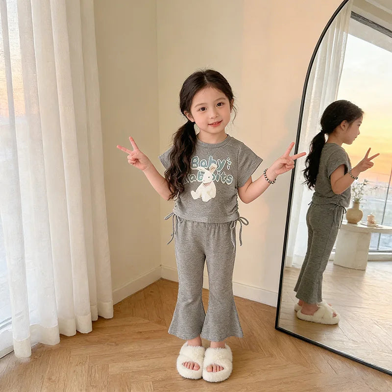Children's Clothing Girls Sets Outfits 2026 Girls' Clothing Children Clothes Girl Female Child Clothes Summer Suit for Girl Kids Good Vibrations