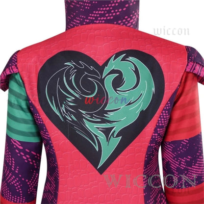 Descendants Fantasy Mal Cosplay Costume Adult Women Vest Coat Pants Gloves Outfits Halloween Carnival Disguise Party Suit Good Vibrations