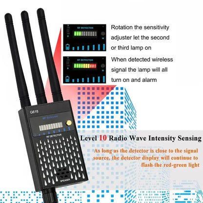 Wifi Hidden Camera RF uav Detector Audio Bug GPS Anti Spy Gadgets GSM 2G 3G 4G 5G All Signal Jammer gps Tracker Blocker Device Good Vibrations
