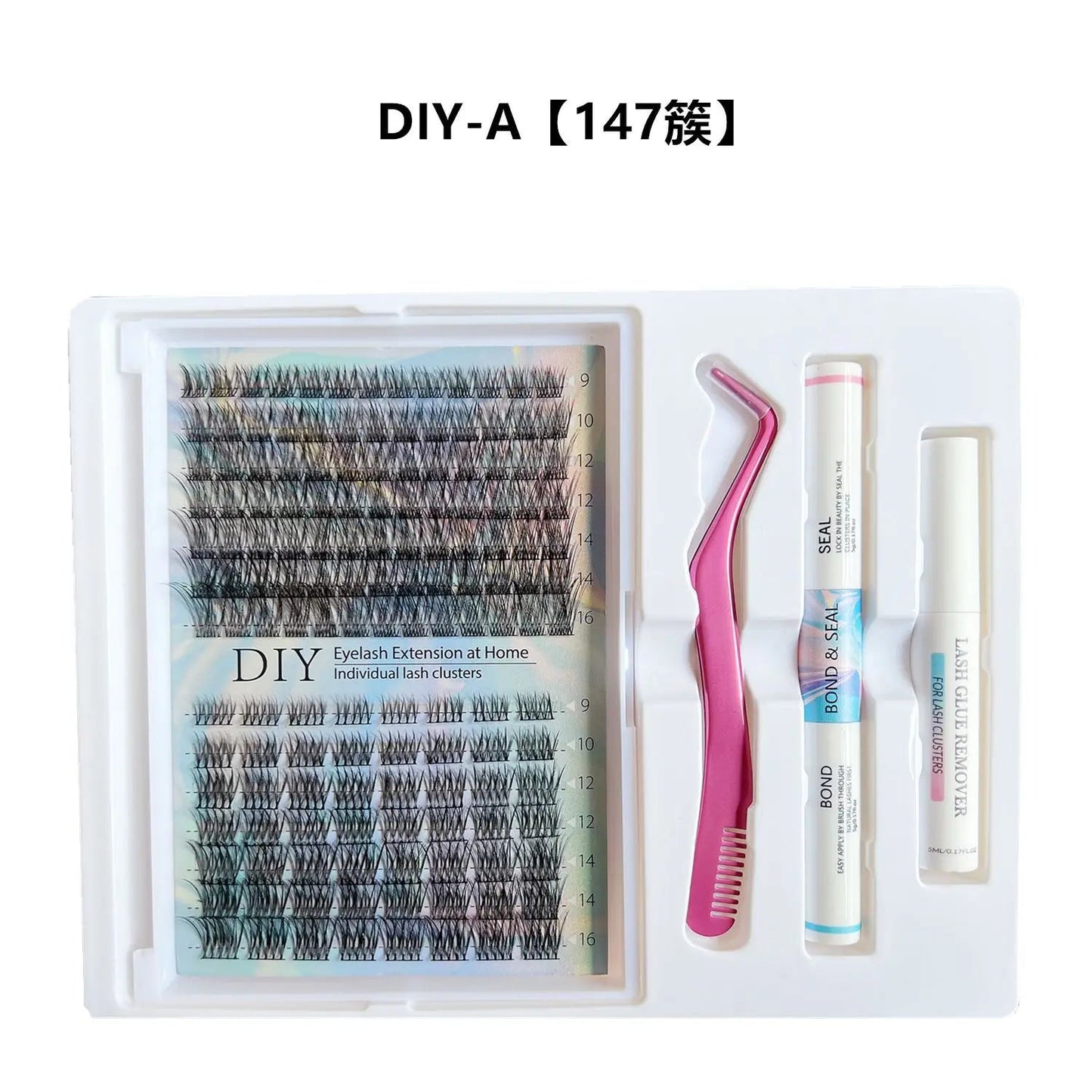 Eyelashes 280PCS Clusters Lash Bond and Seal Makeup tools DIY Lashes Extension kit for gluing Lashes Gluing Glue Accessories Good Vibrations